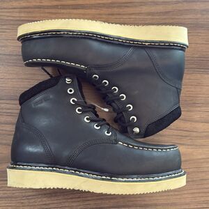 HAWX MEN'S 6GRADE WORK BOOTS - COMPOSITE TOE Black Leather
